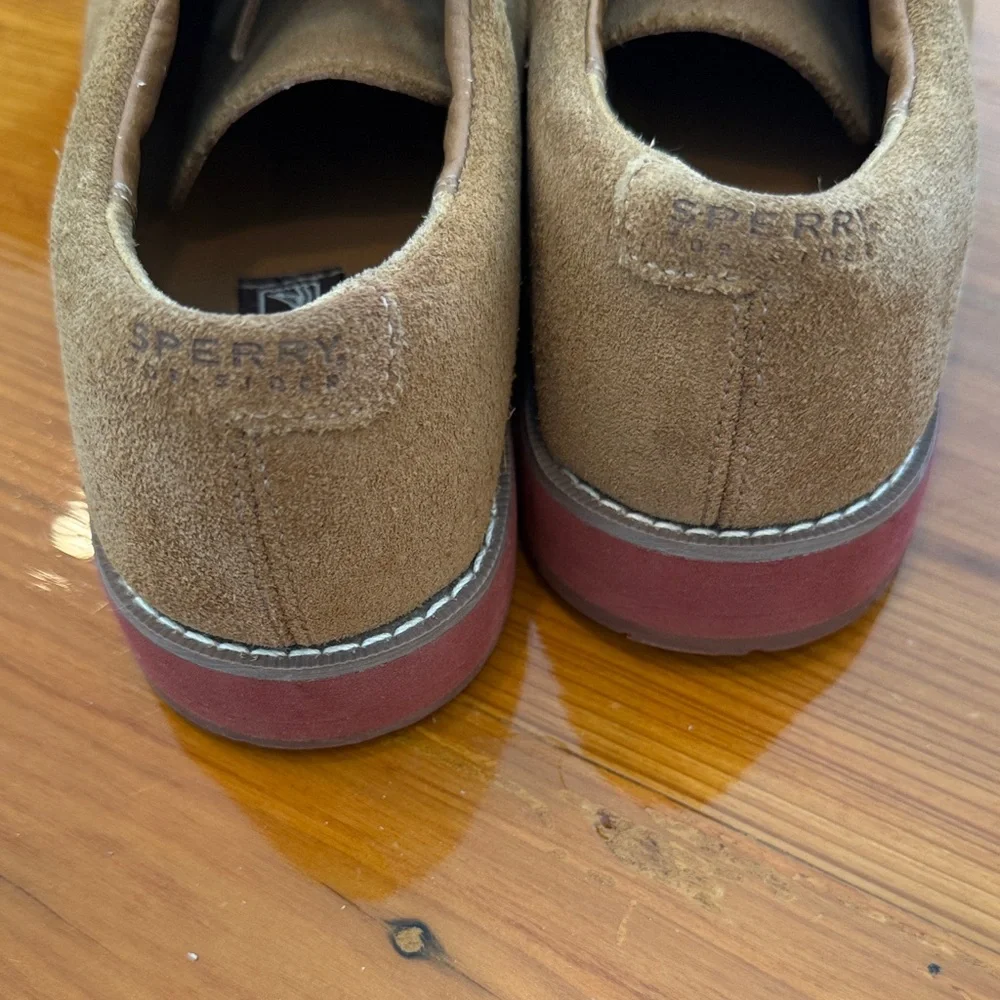 Sperry “Tevin” Kids Suede Lace-Up Dress/Casual Shoe – Boys US 1M (UK 13.5 / EU 3